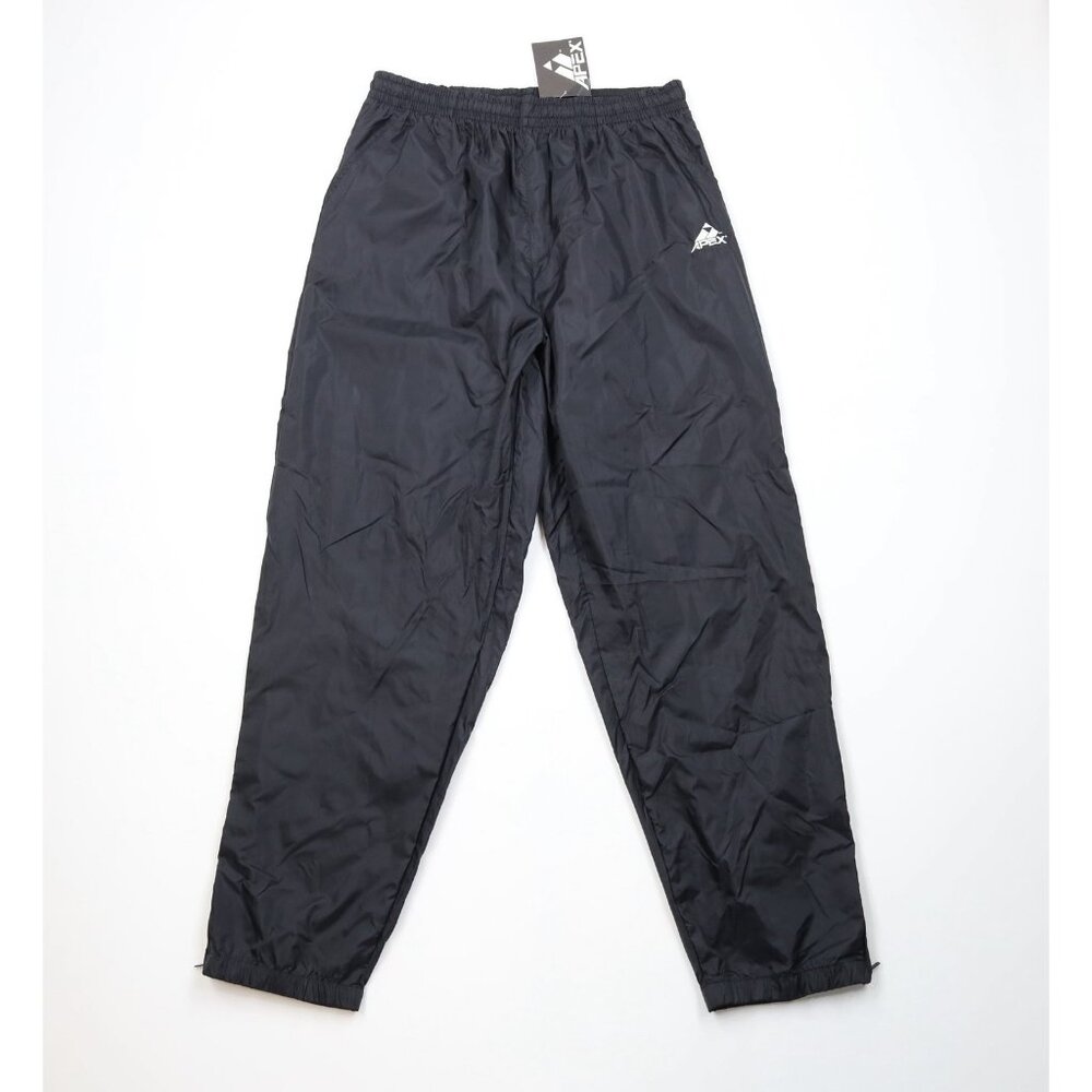 Deadstock Vintage 90s Streetwear Mens XL Blank Nylon Windbreaker Joggers Pants